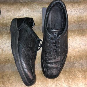 Men's Black Rockport Leather Walking Shoes